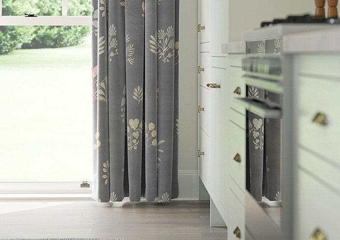 Botanical Velvet, Multi - Made to Measure Curtains - Image 5
